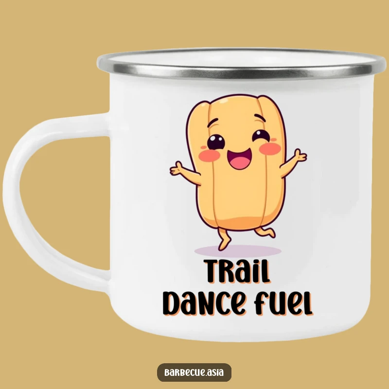Funny Hot Dog Dance Camping Mug: Adventure Fuel with Hilarious Vibes