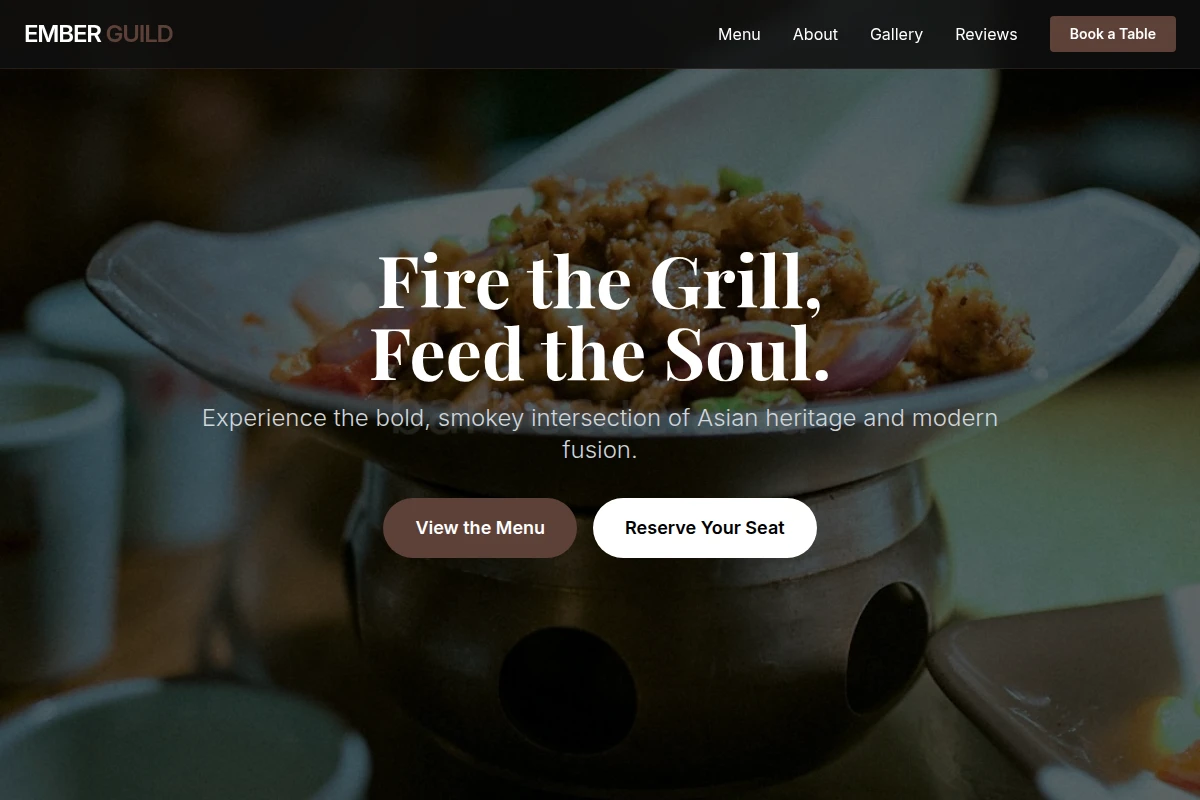 Seasoned Asian Fusion Food