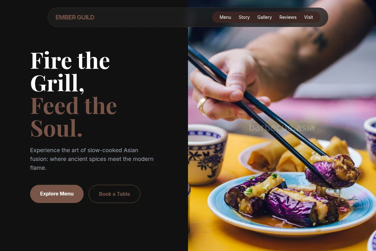 Slow-cooked Asian Fusion Food