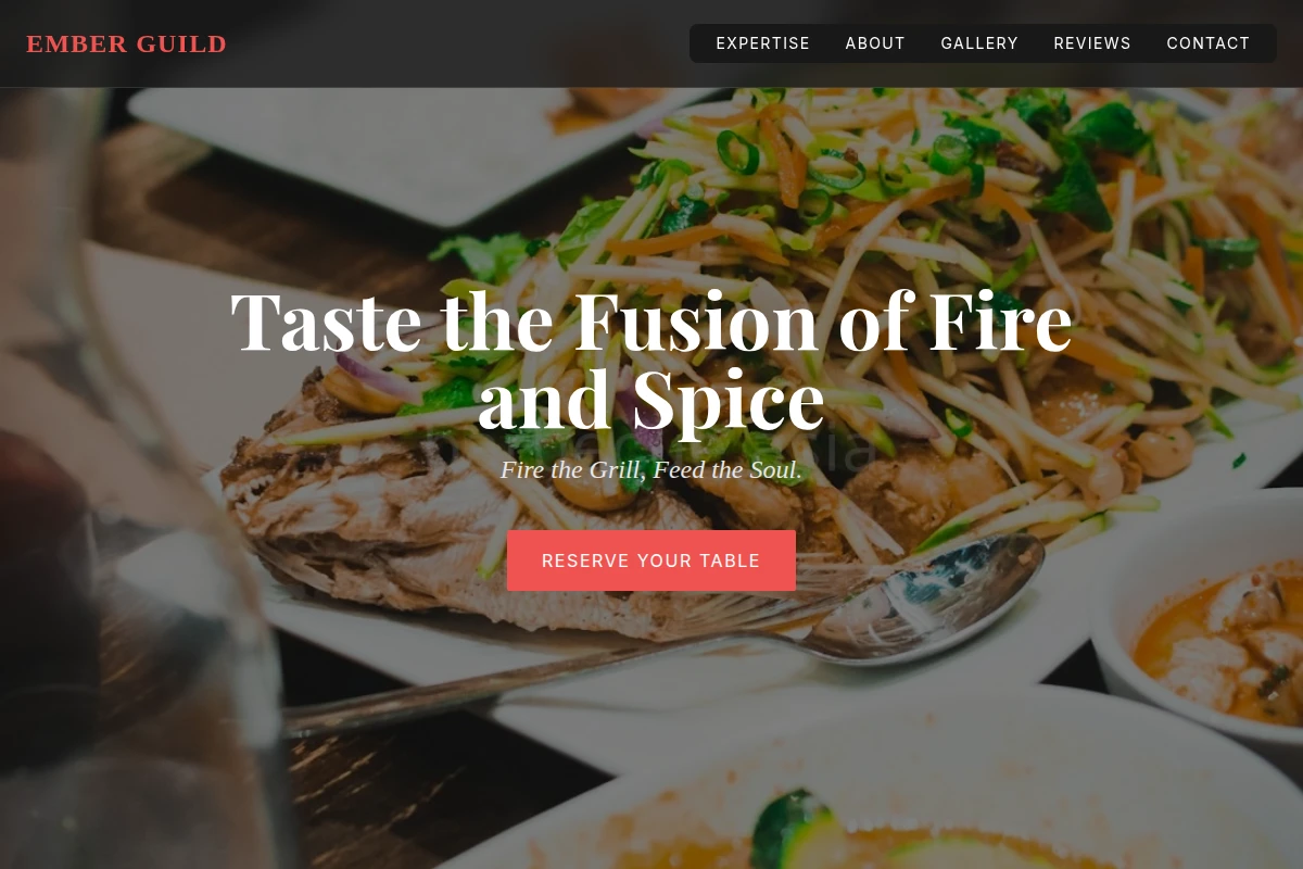 Spiced Asian Fusion Food