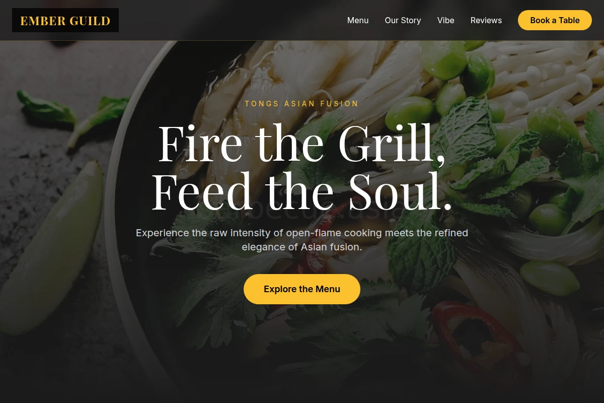 Tongs Asian Fusion Food