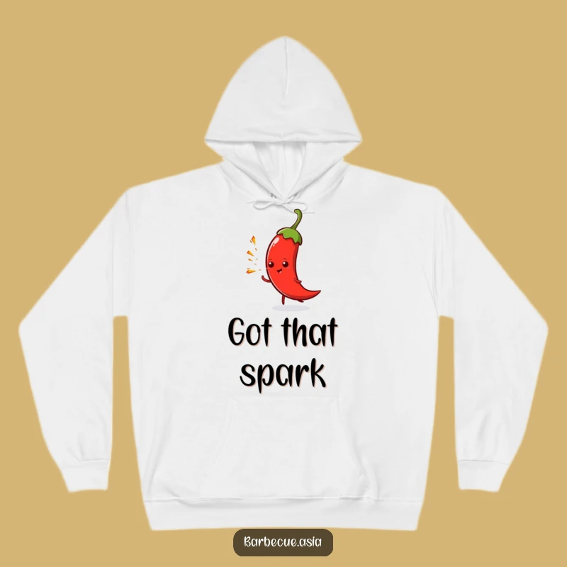 Funny Chili Pepper Spark Hoodie: Cozy Up with Fiery Fun