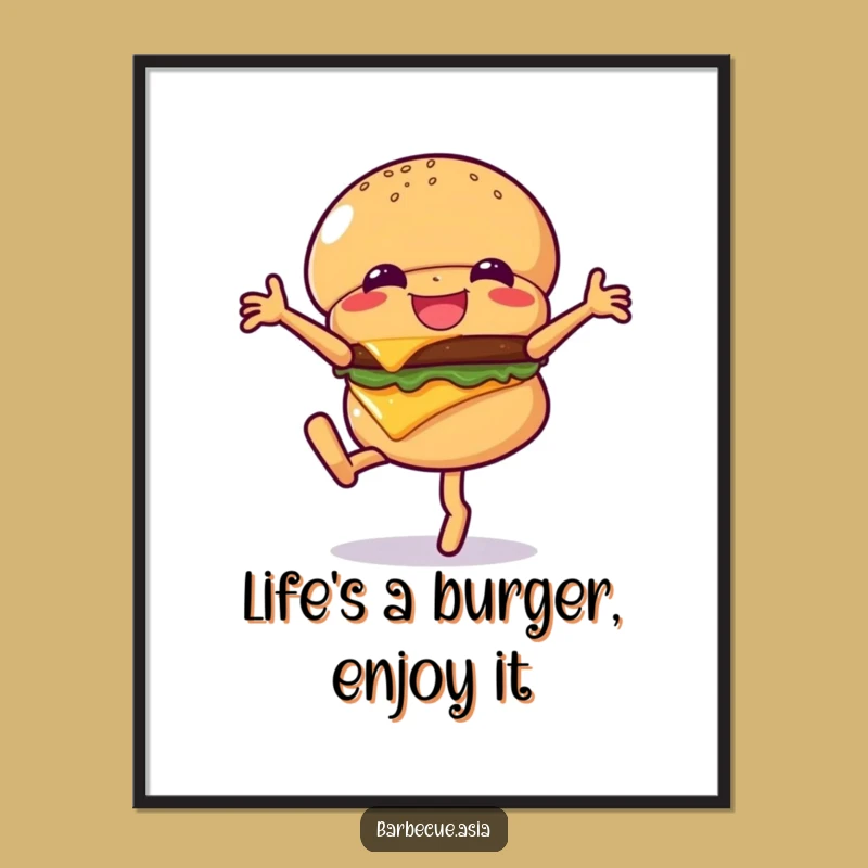 Free Printable Hamburger Cartwheel Wall Art: Funny Downloadable Decor for a Playful Home