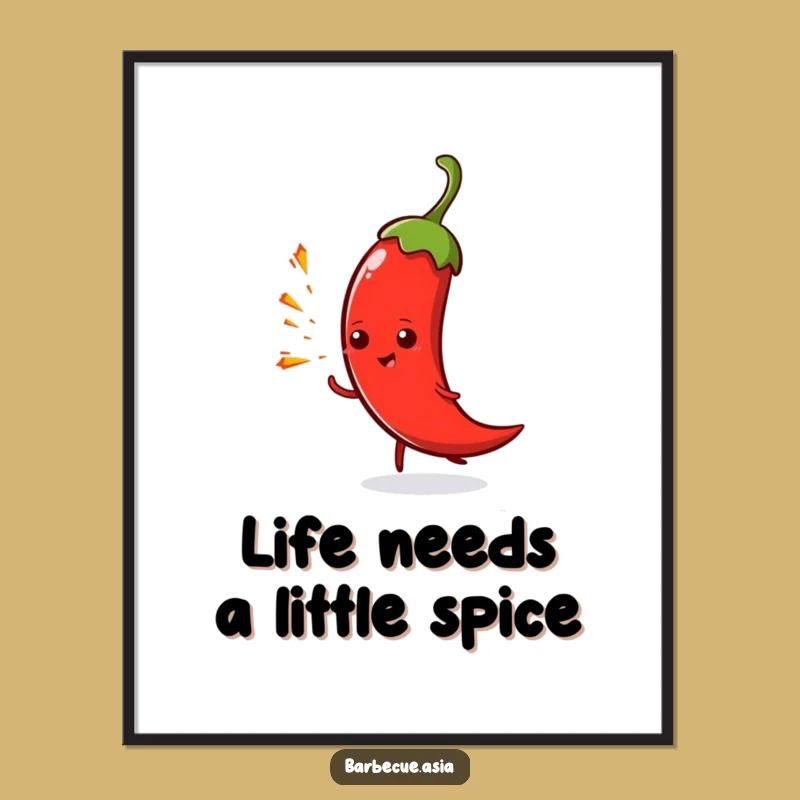 Free Printable Chili Pepper Spark Wall Art: Funny Downloadable Decor for a Bold Space