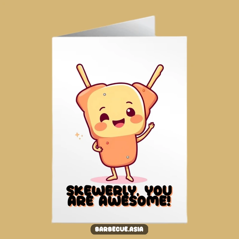 Free Printable Congrats Skewer Wiggle Card: Funny Downloadable for Cheering with Joy