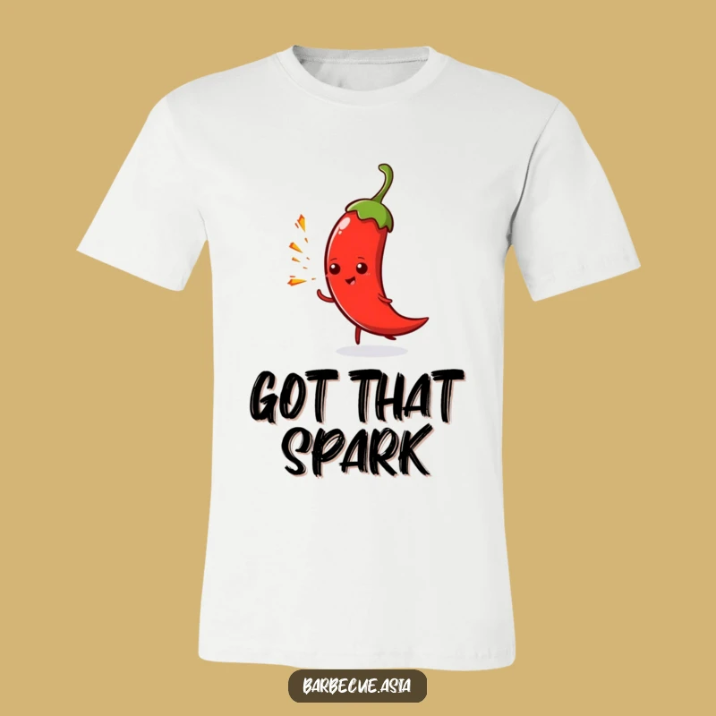 Funny Chili Pepper Spark T-Shirt: Wear Your Fiery Personality