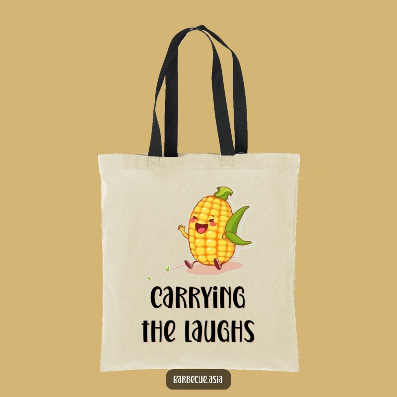 Funny Corn Cob Laugh Tote Bag: Carry Your Giggles Everywhere
